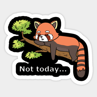 Red Panda sleeping Sticker